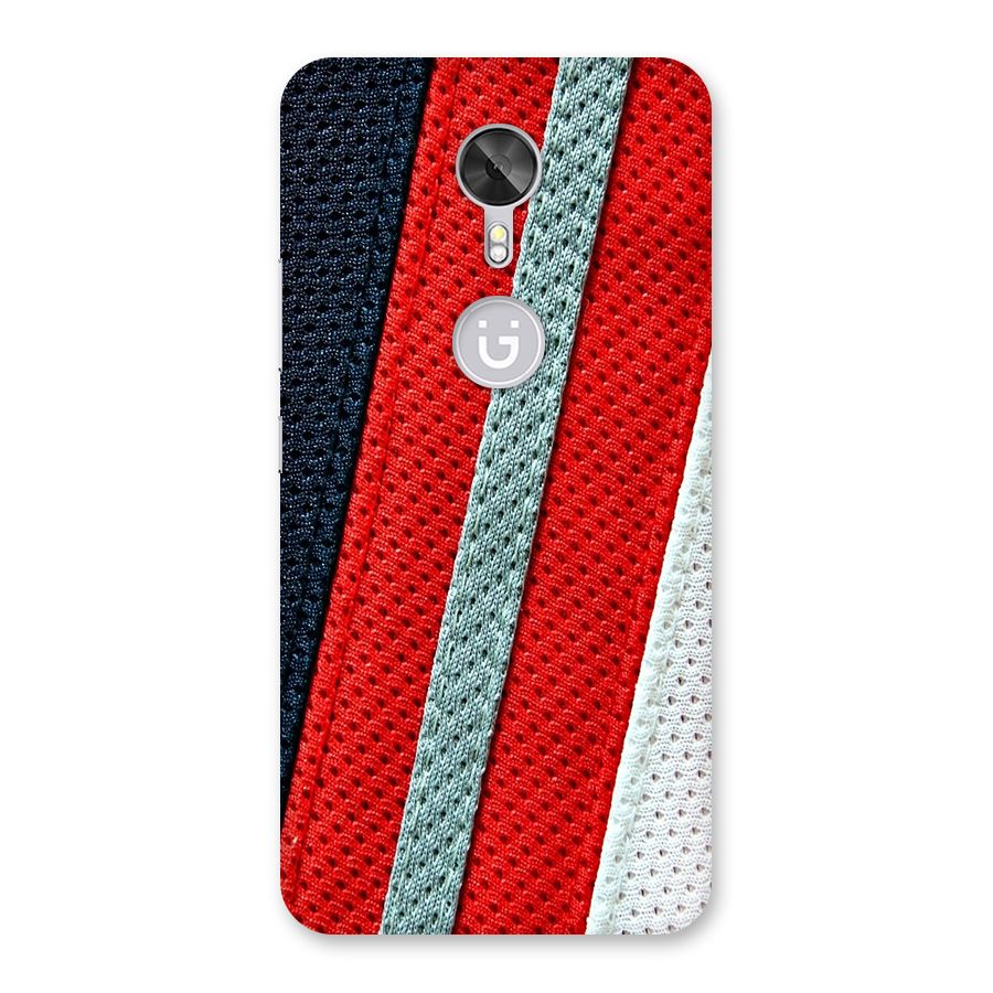 Black Red Grey Stripes Back Case for Gionee A1