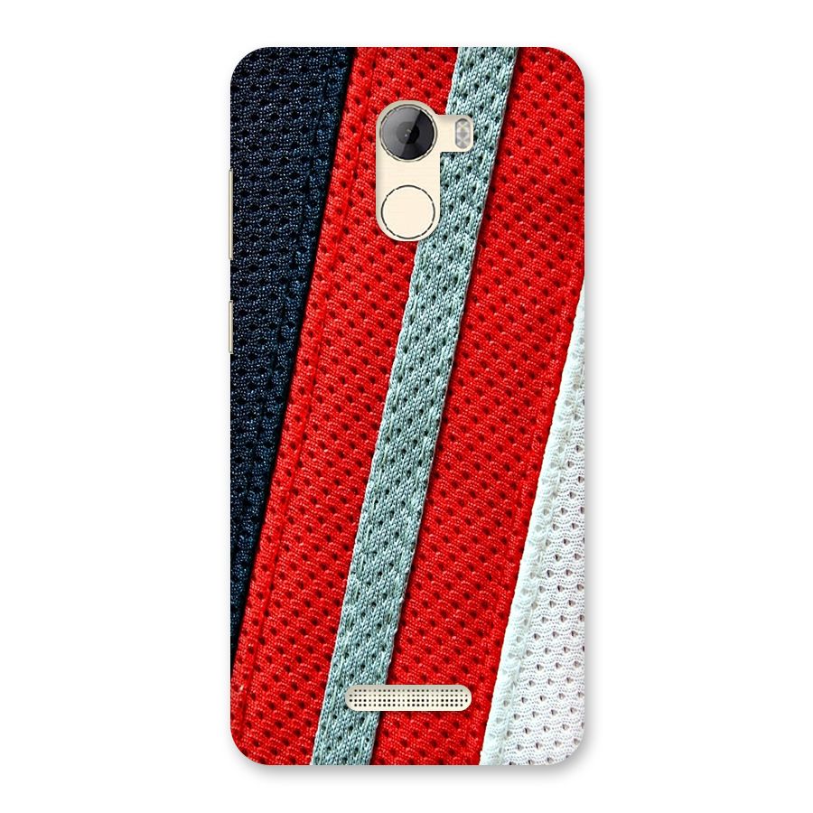 Black Red Grey Stripes Back Case for Gionee A1 LIte