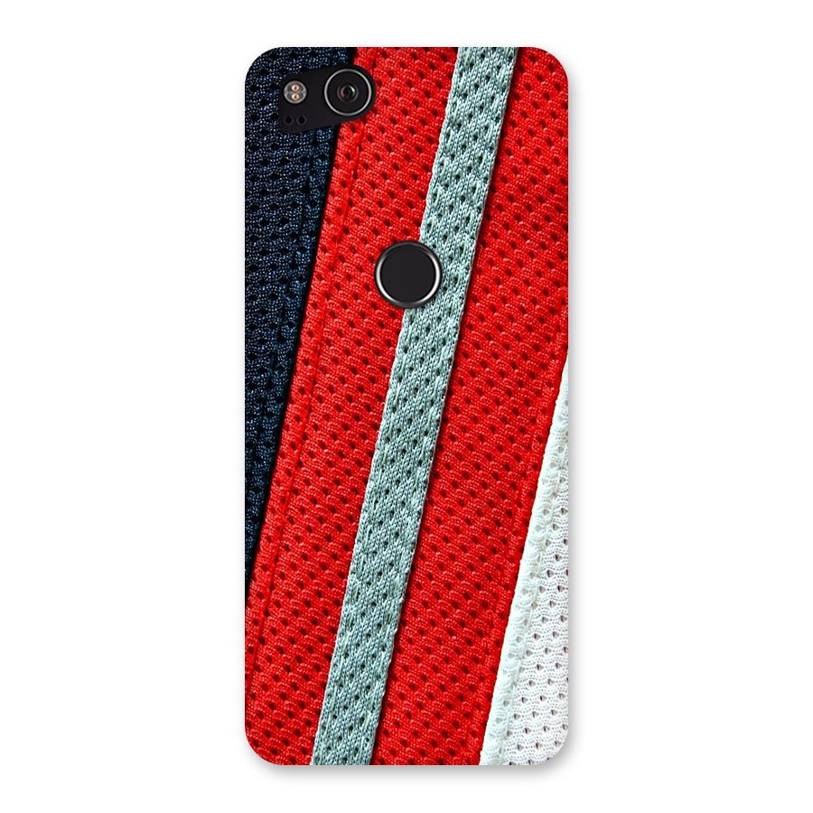 Black Red Grey Stripes Back Case for Google Pixel 2