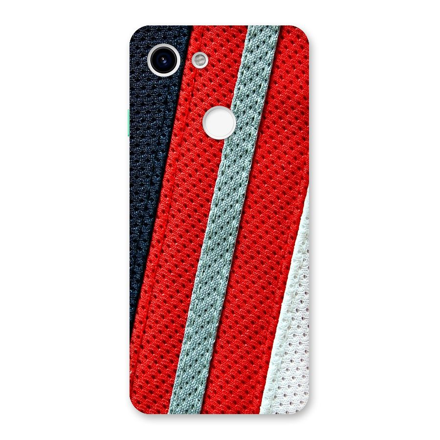 Black Red Grey Stripes Back Case for Google Pixel 3