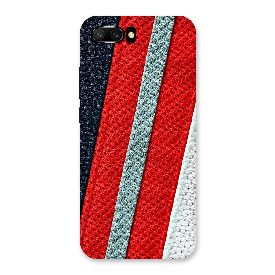 Black Red Grey Stripes Back Case for Honor 10
