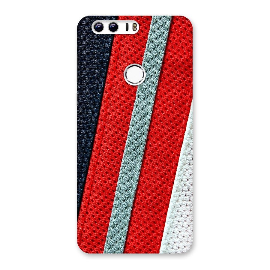 Black Red Grey Stripes Back Case for Honor 8