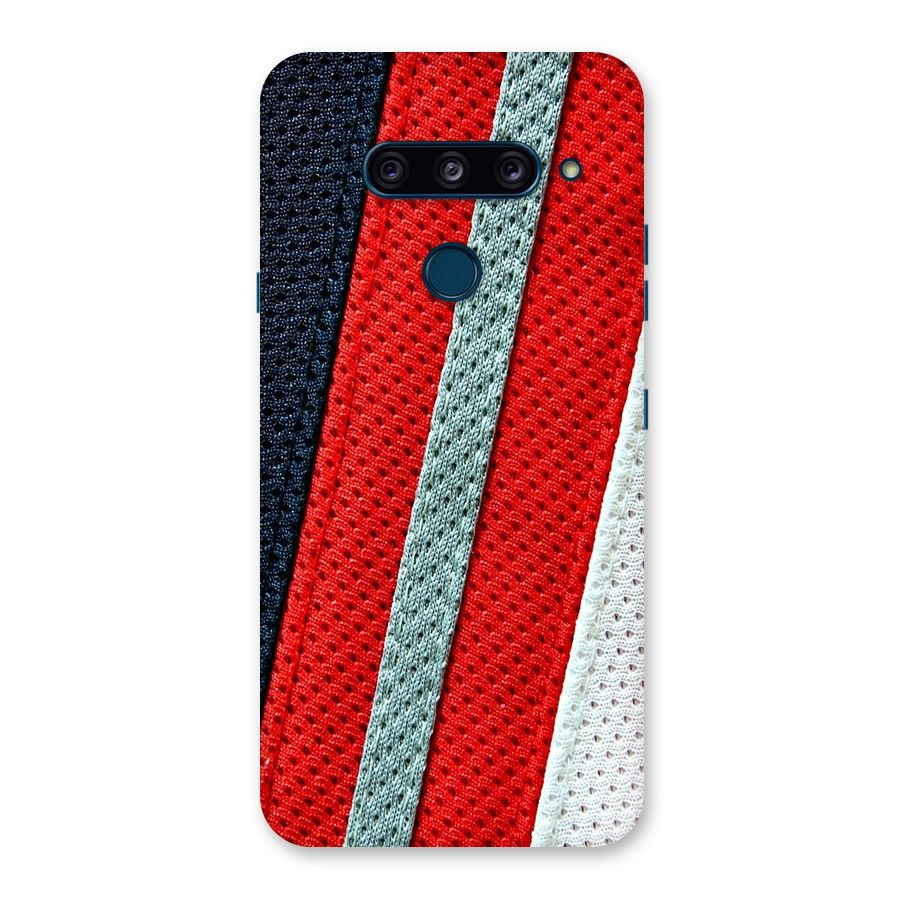Black Red Grey Stripes Back Case for LG  V40 ThinQ
