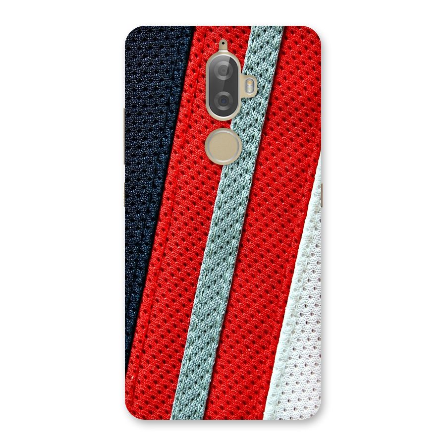 Black Red Grey Stripes Back Case for Lenovo K8 Plus