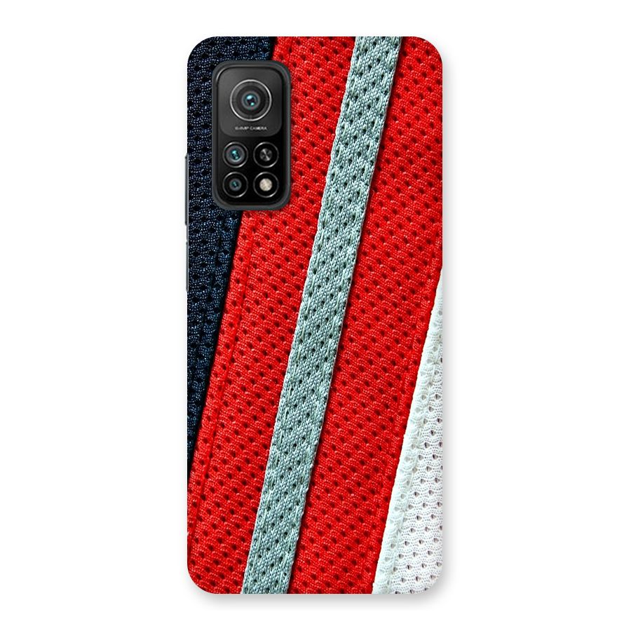 Black Red Grey Stripes Back Case for Mi 10T Pro 5G