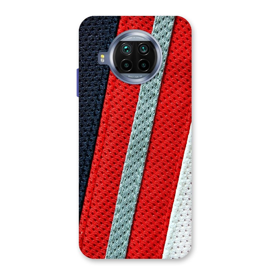 Black Red Grey Stripes Back Case for Mi 10i