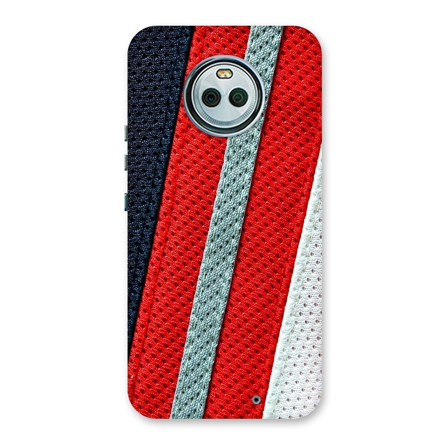 Black Red Grey Stripes Back Case for Moto X4