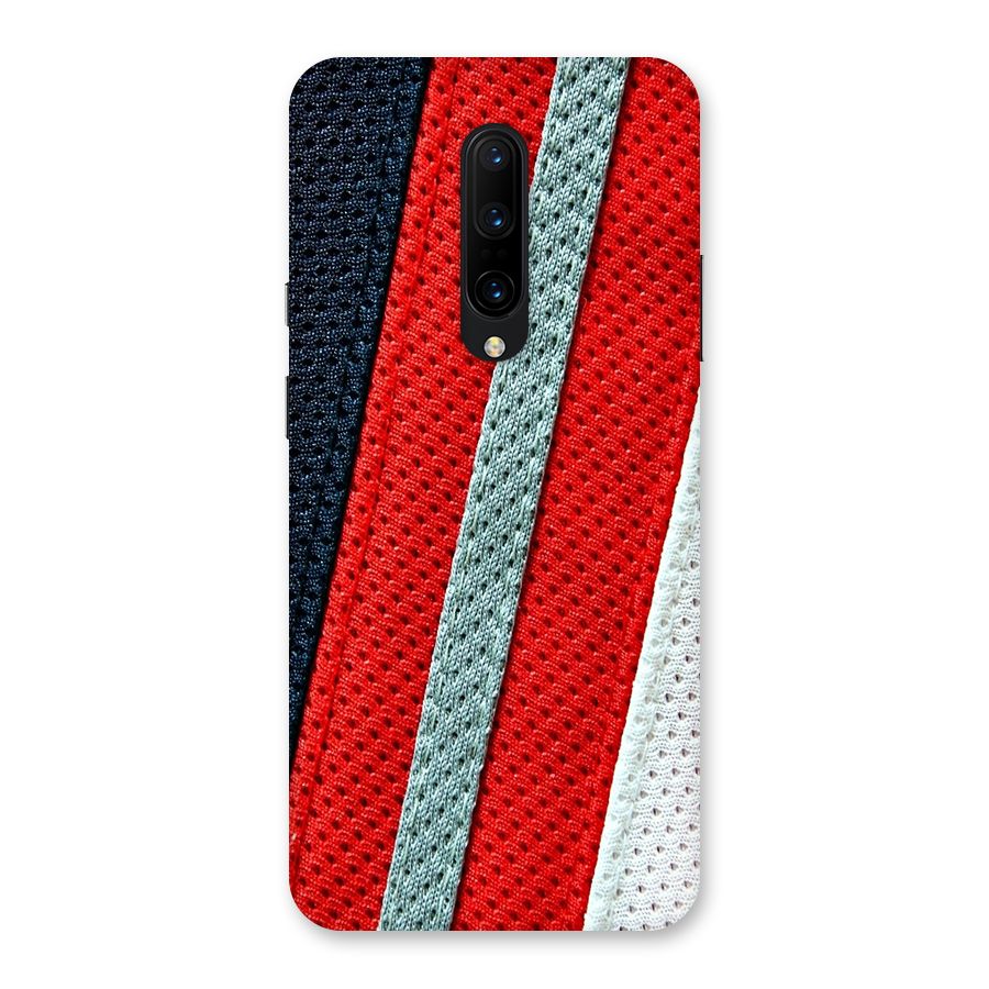 Black Red Grey Stripes Back Case for OnePlus 7 Pro