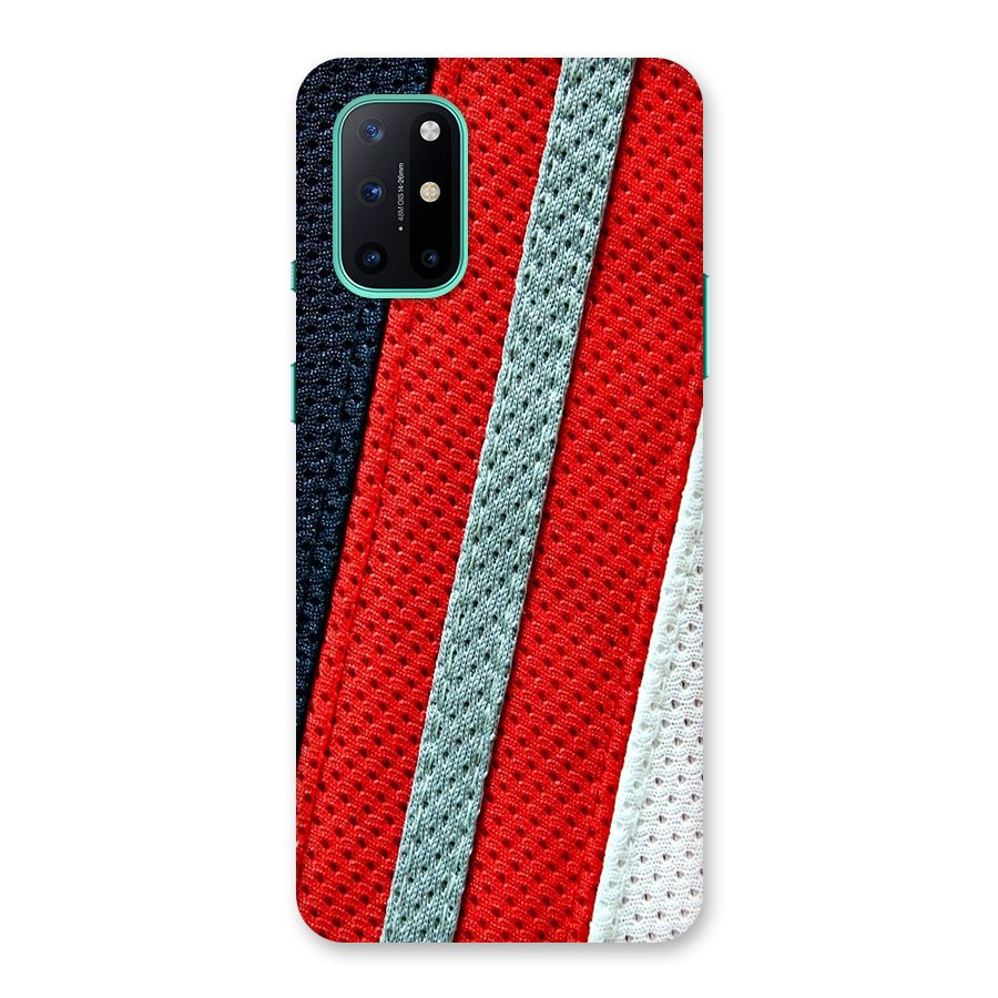 Black Red Grey Stripes Back Case for OnePlus 8T