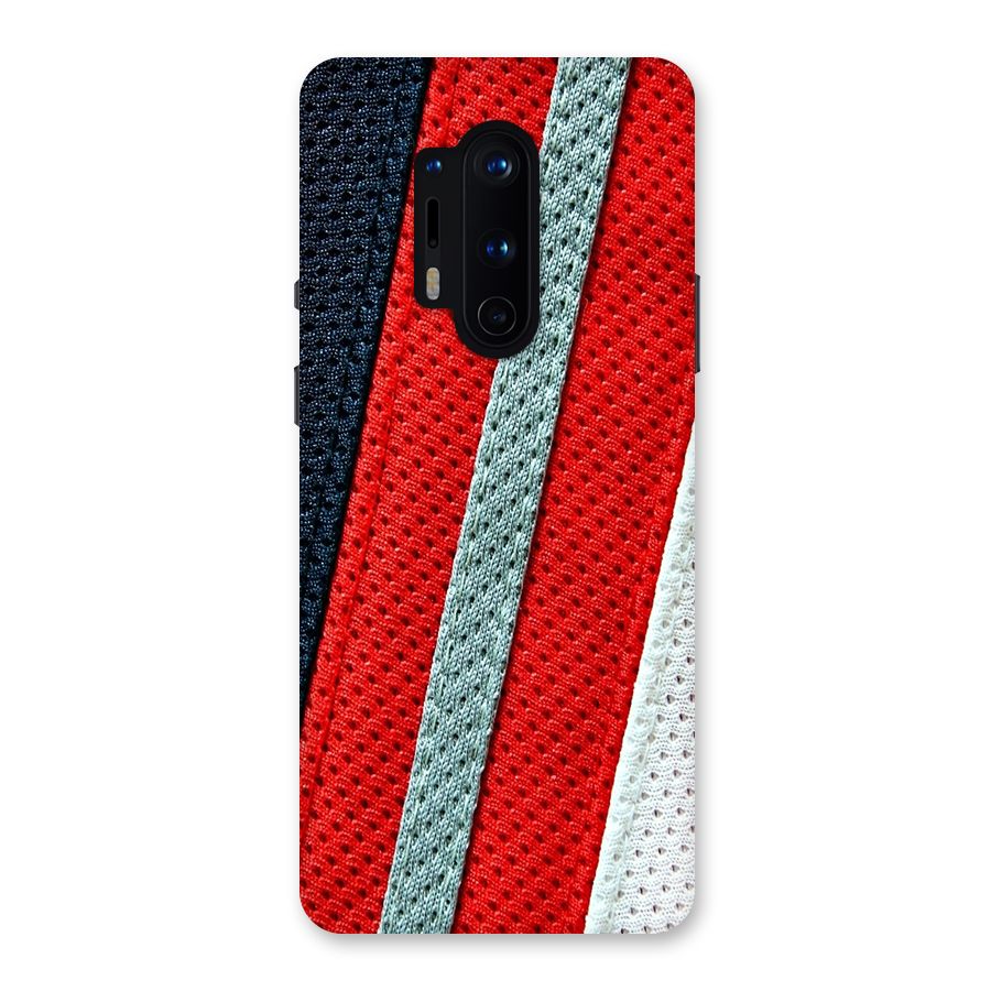 Black Red Grey Stripes Back Case for OnePlus 8 Pro