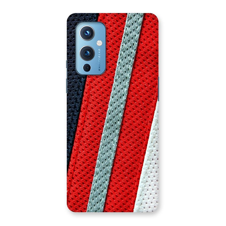 Black Red Grey Stripes Back Case for OnePlus 9