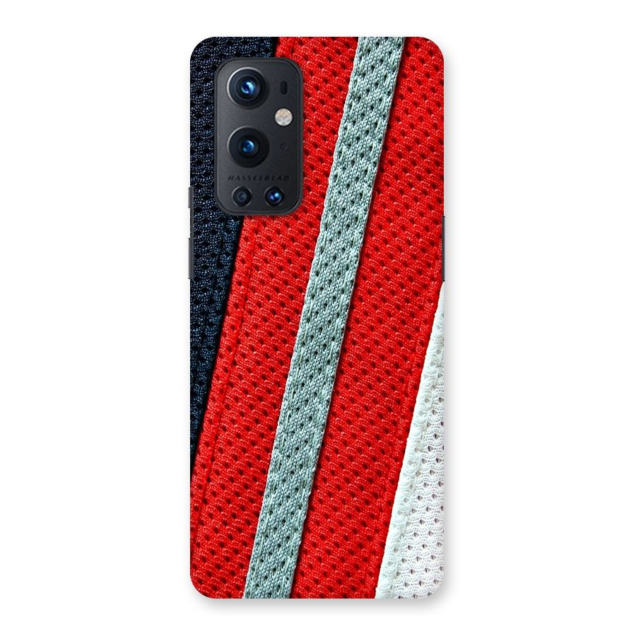 Black Red Grey Stripes Back Case for OnePlus 9 Pro