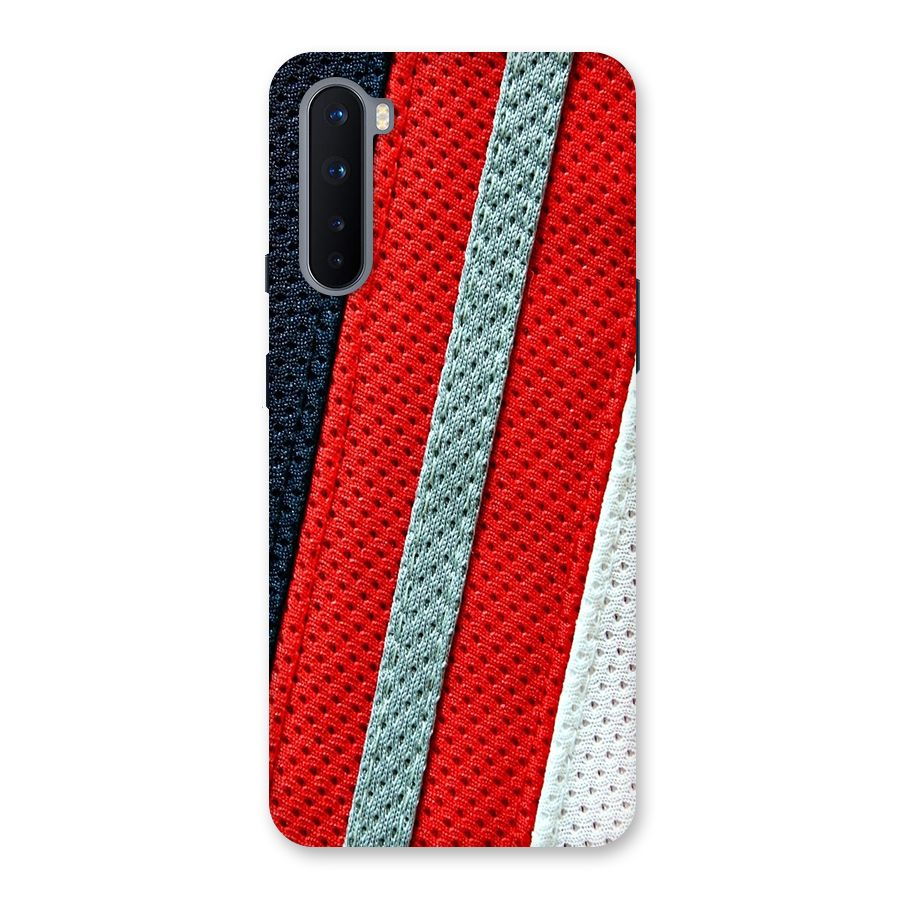 Black Red Grey Stripes Back Case for OnePlus Nord