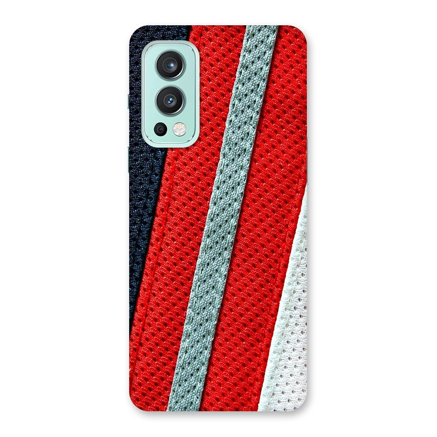 Black Red Grey Stripes Back Case for OnePlus Nord 2 5G