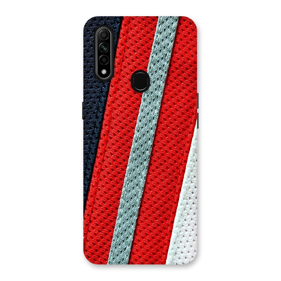 Black Red Grey Stripes Back Case for Oppo A31