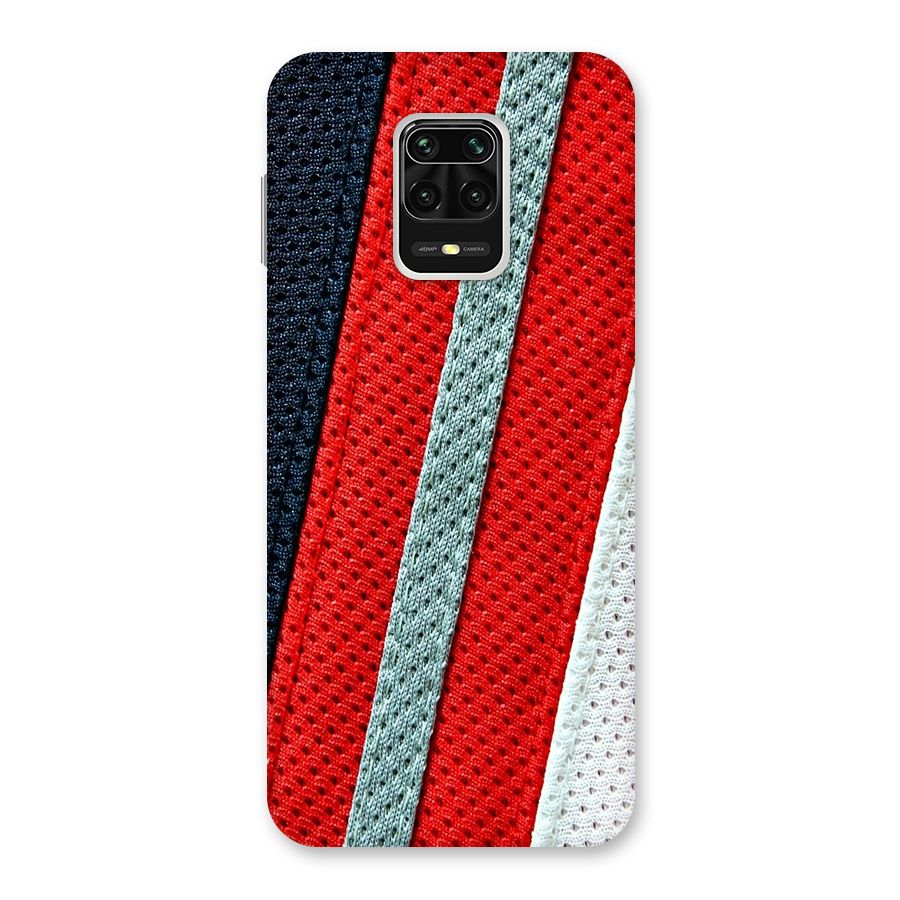 Black Red Grey Stripes Back Case for Poco M2 Pro