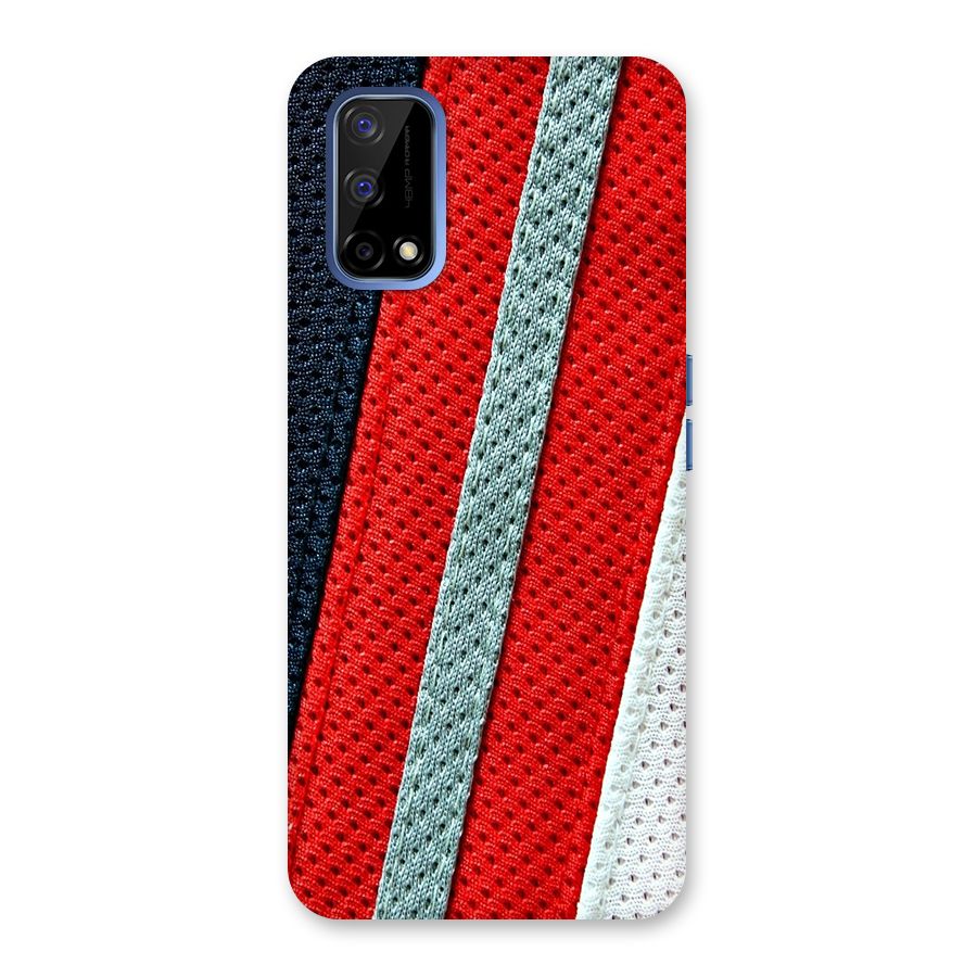 Black Red Grey Stripes Back Case for Realme Narzo 30 Pro
