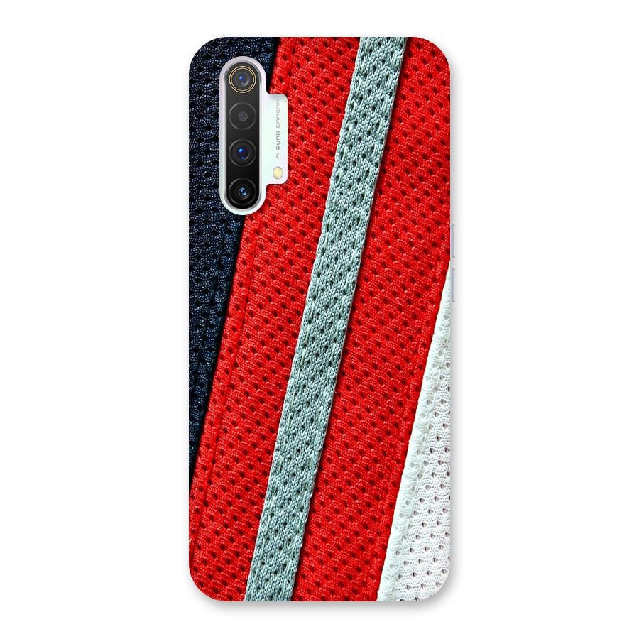 Black Red Grey Stripes Back Case for Realme X3 SuperZoom