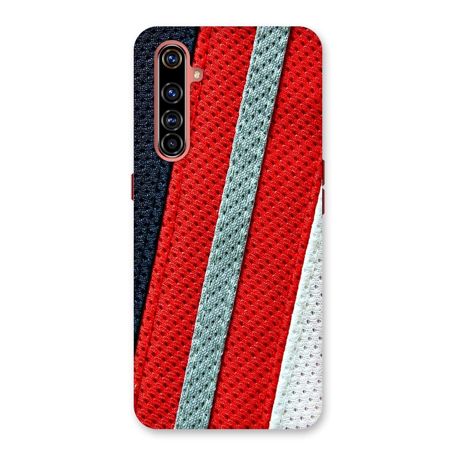 Black Red Grey Stripes Back Case for Realme X50 Pro