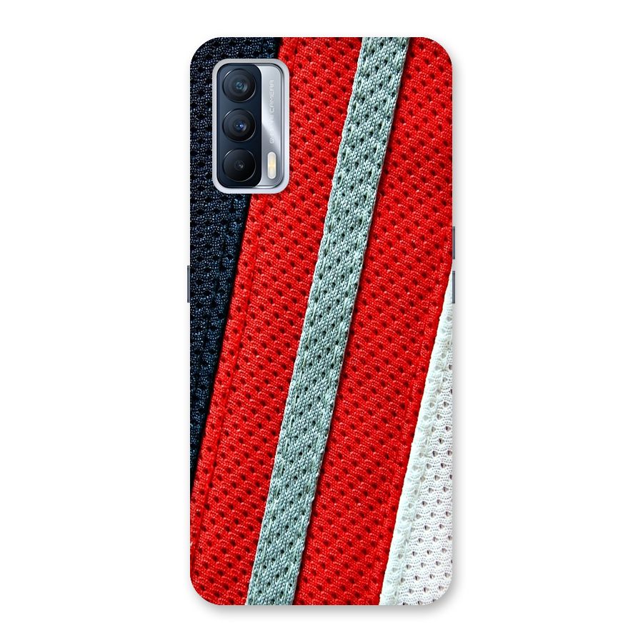 Black Red Grey Stripes Back Case for Realme X7