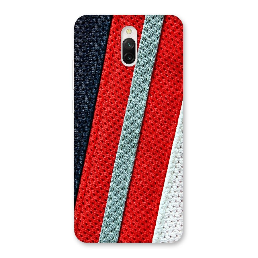Black Red Grey Stripes Back Case for Redmi 8A Dual