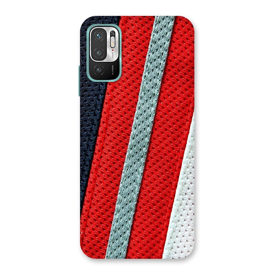 Black Red Grey Stripes Back Case for Redmi Note 10T 5G