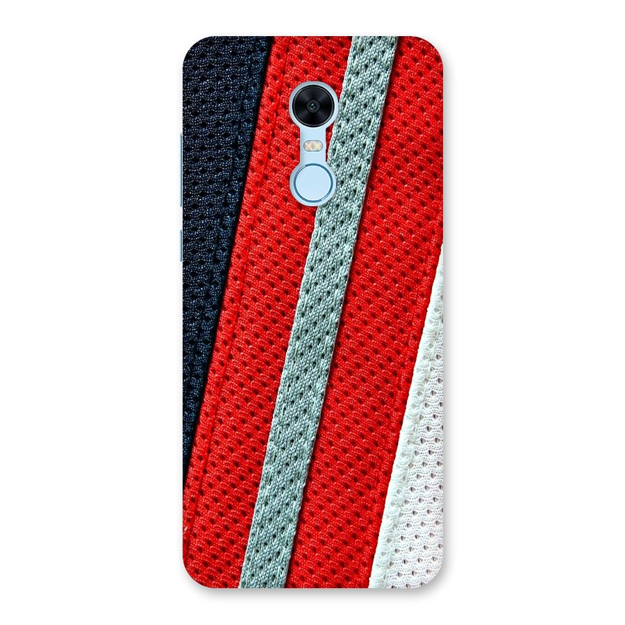 Black Red Grey Stripes Back Case for Redmi Note 5