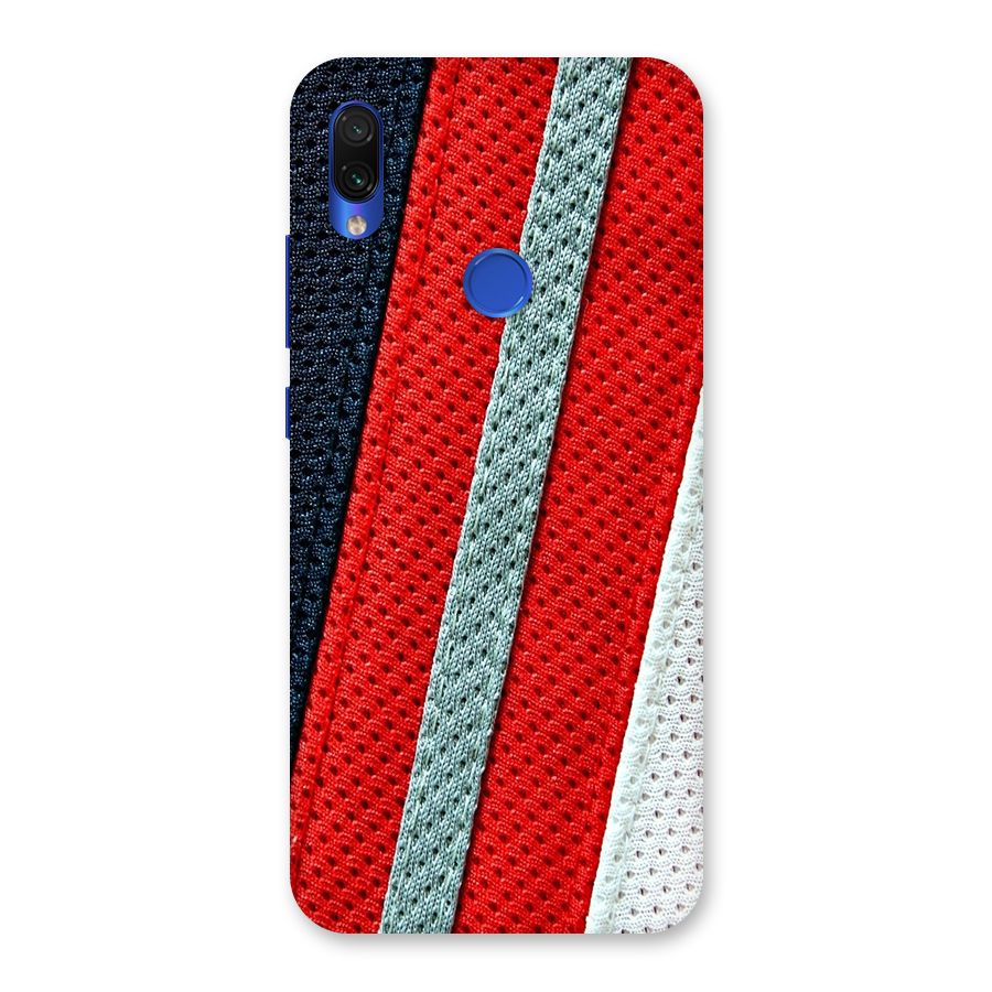 Black Red Grey Stripes Back Case for Redmi Note 7S