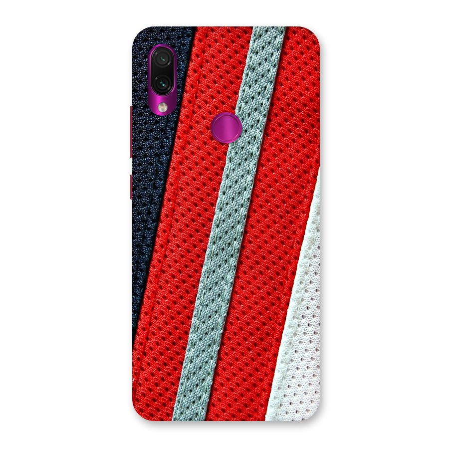 Black Red Grey Stripes Back Case for Redmi Note 7 Pro