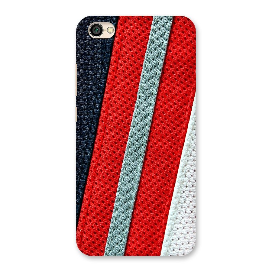 Black Red Grey Stripes Back Case for Redmi Y1 Lite