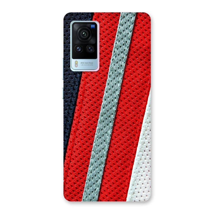 Black Red Grey Stripes Back Case for Vivo X60 Pro