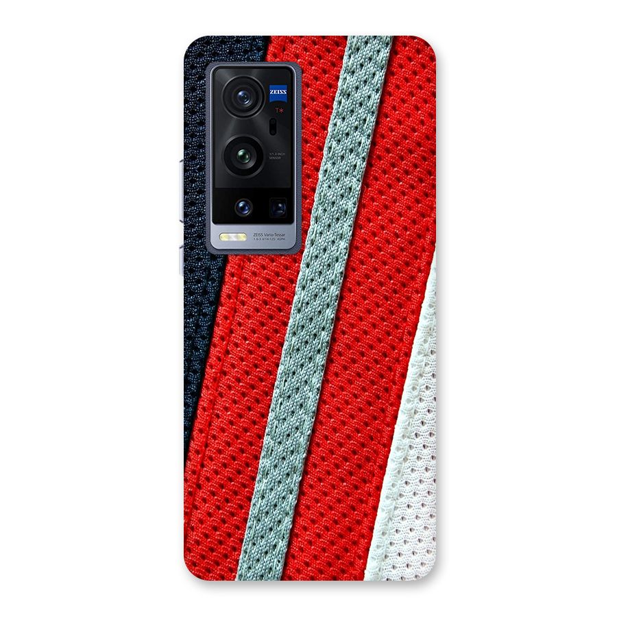 Black Red Grey Stripes Back Case for Vivo X60 Pro Plus