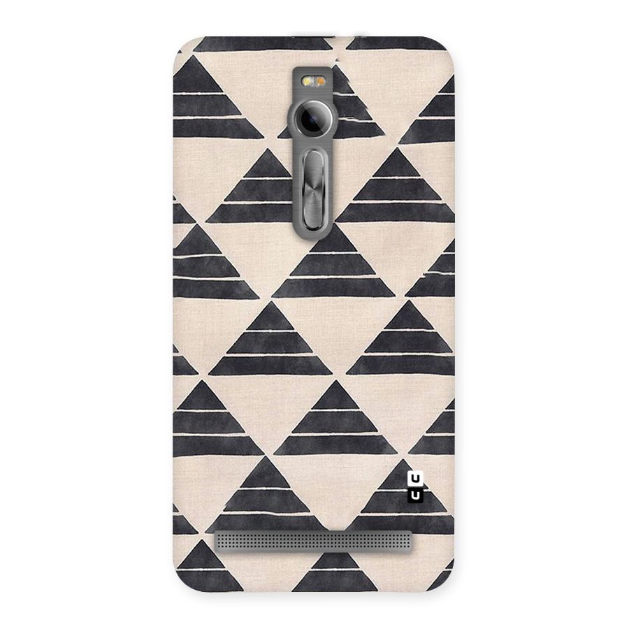 Black Slant Triangles Back Case for Asus Zenfone 2