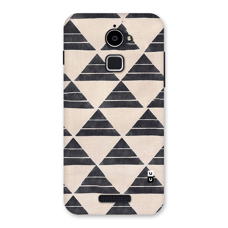 Black Slant Triangles Back Case for Coolpad Note 3 Lite