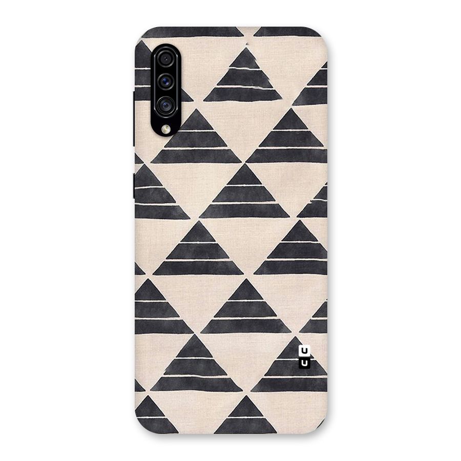 Black Slant Triangles Back Case for Galaxy A30s