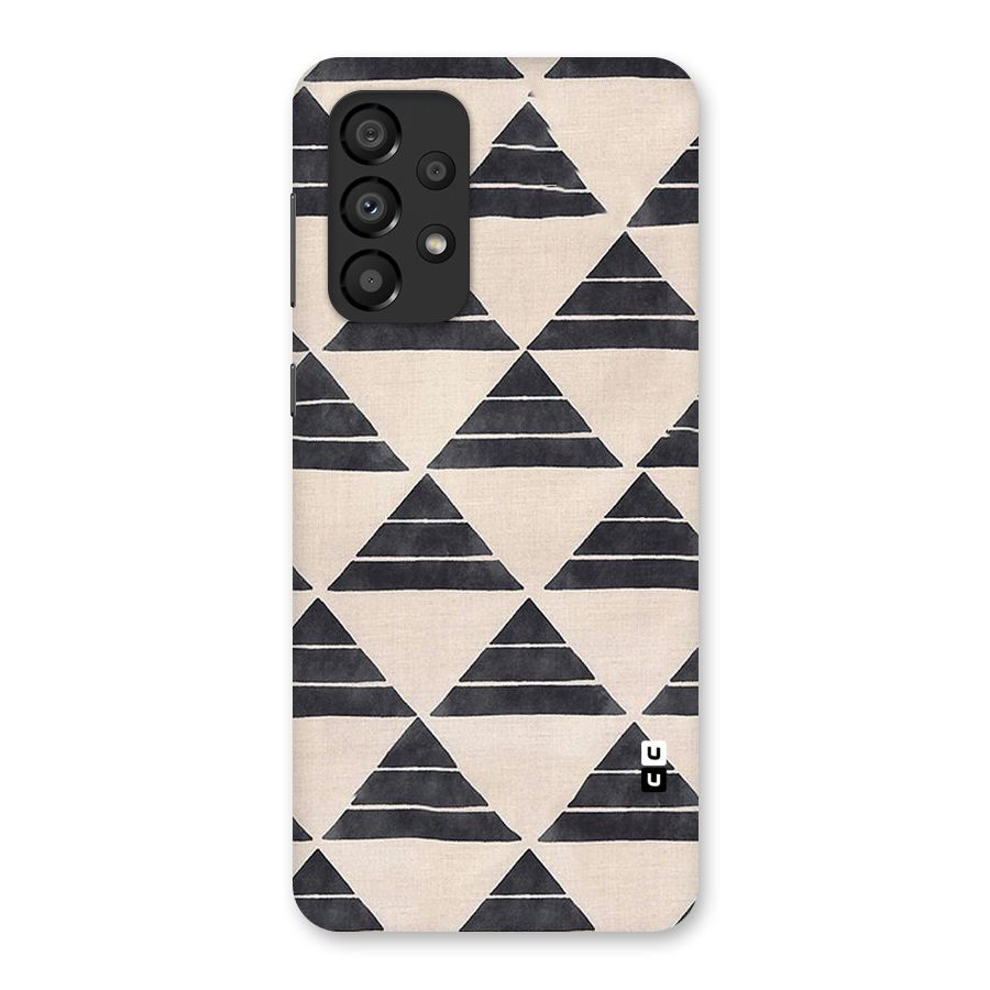 Black Slant Triangles Back Case for Galaxy A33 5G