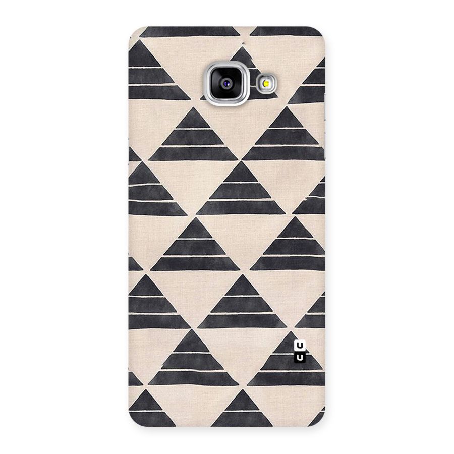 Black Slant Triangles Back Case for Galaxy A5 2016