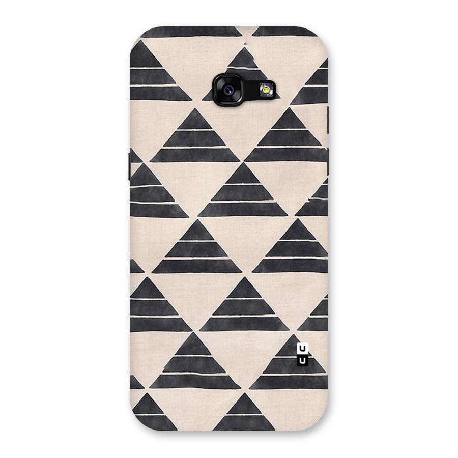 Black Slant Triangles Back Case for Galaxy A5 2017