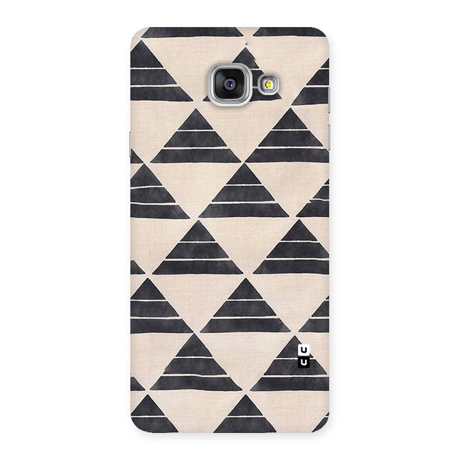 Black Slant Triangles Back Case for Galaxy A7 2016