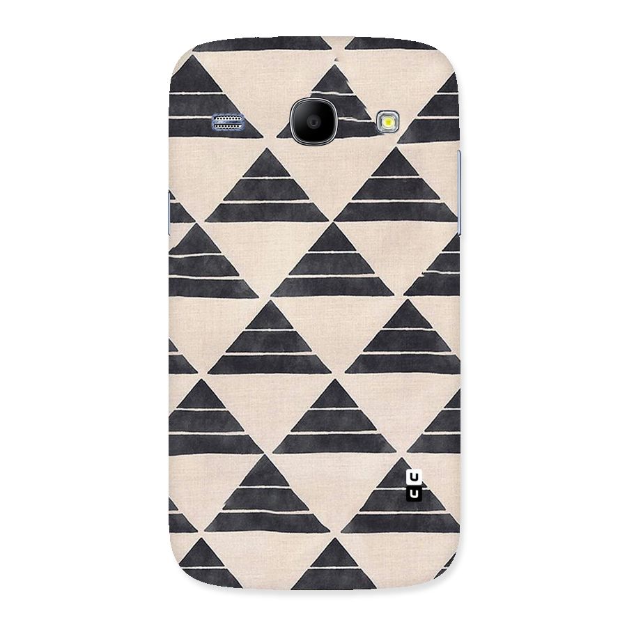 Black Slant Triangles Back Case for Galaxy Core