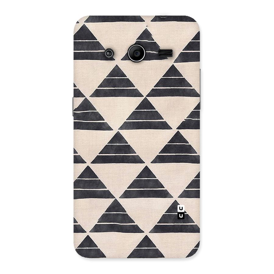 Black Slant Triangles Back Case for Galaxy Core 2