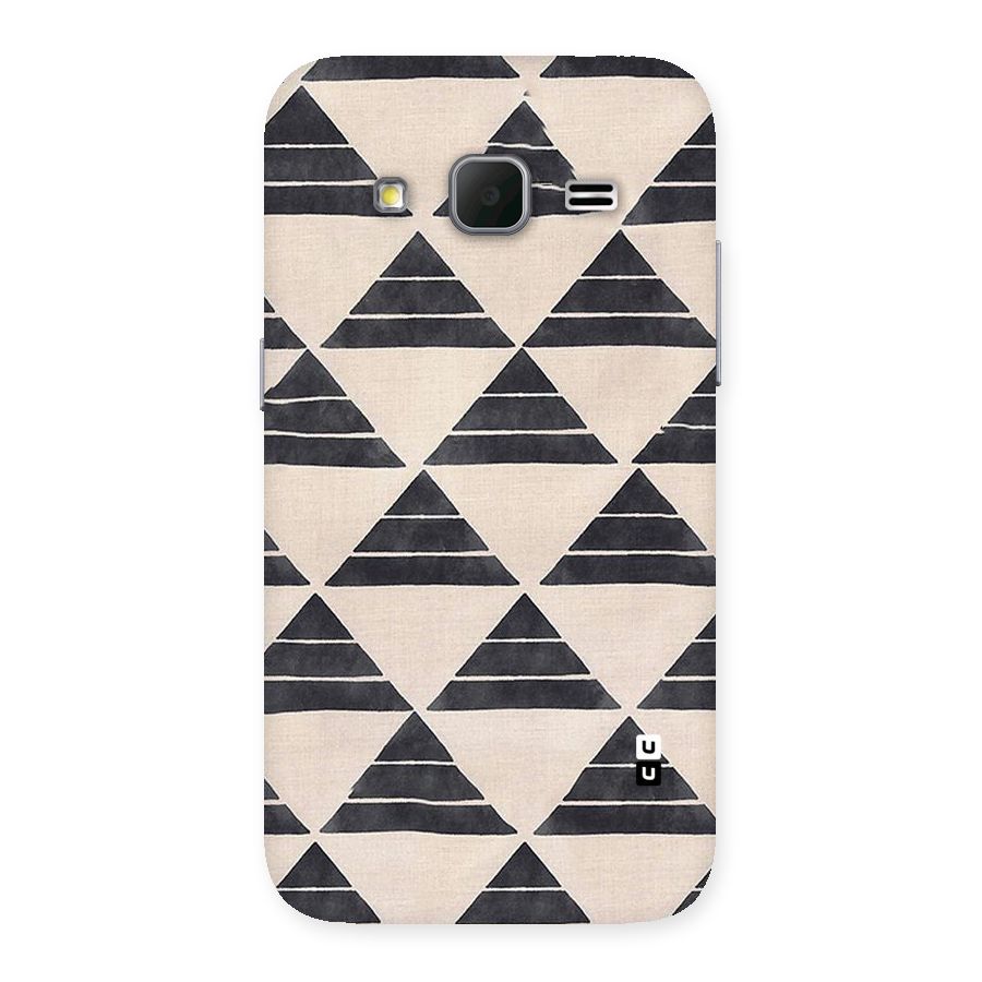 Black Slant Triangles Back Case for Galaxy Core Prime