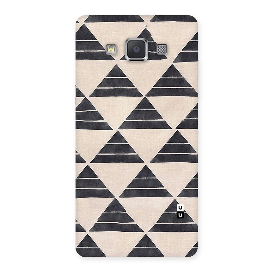 Black Slant Triangles Back Case for Galaxy Grand Max