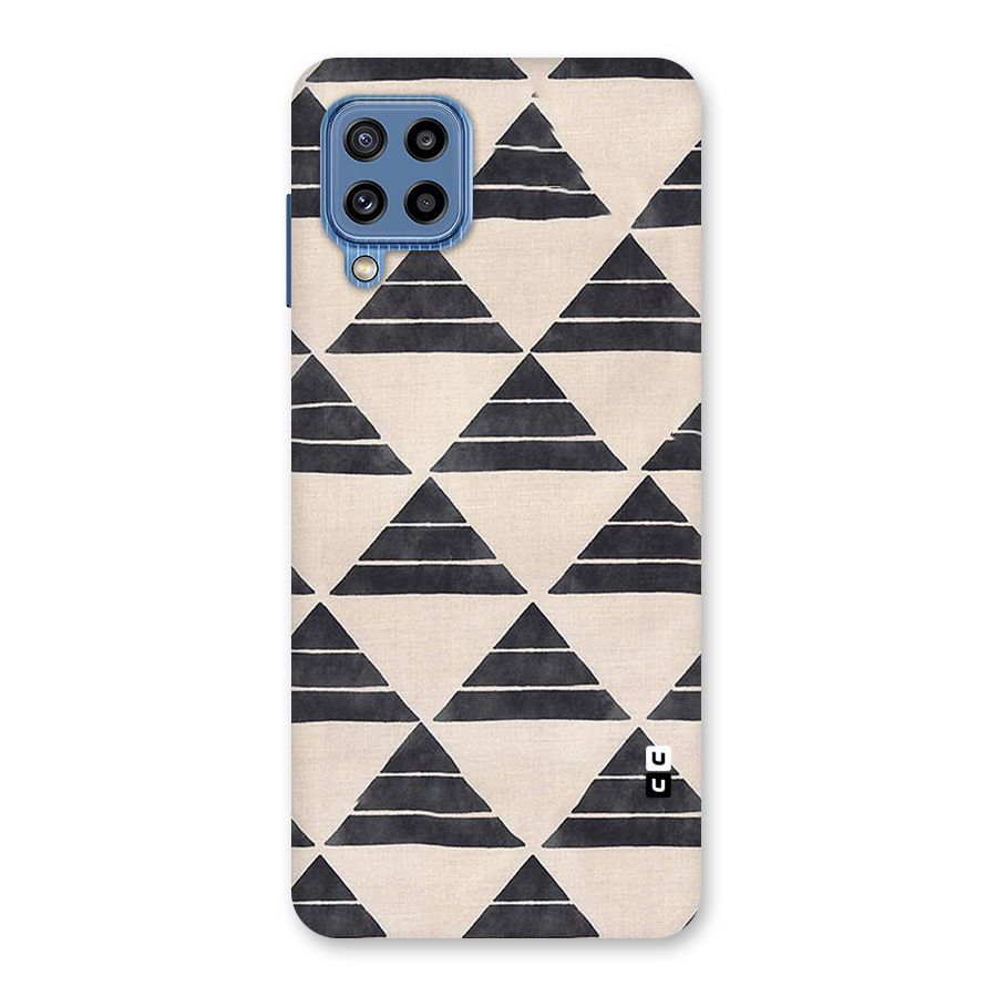 Black Slant Triangles Back Case for Galaxy M32
