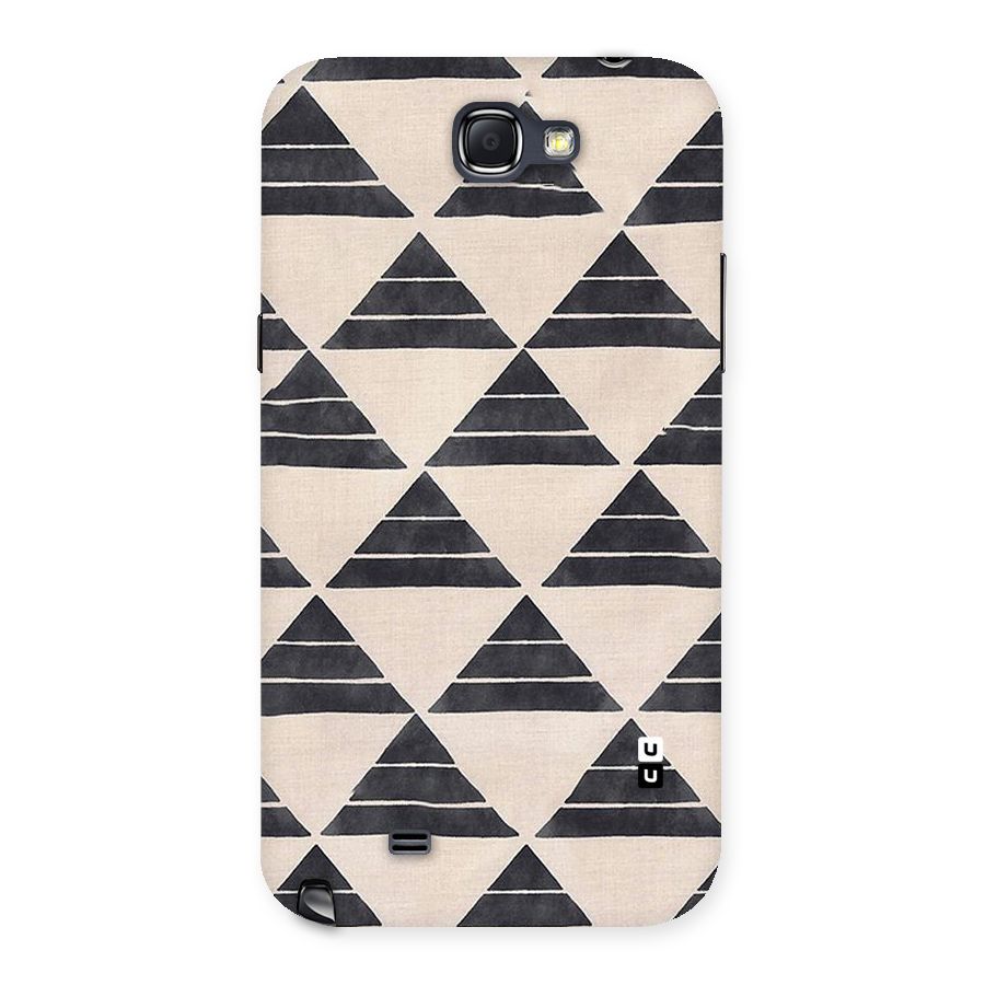 Black Slant Triangles Back Case for Galaxy Note 2