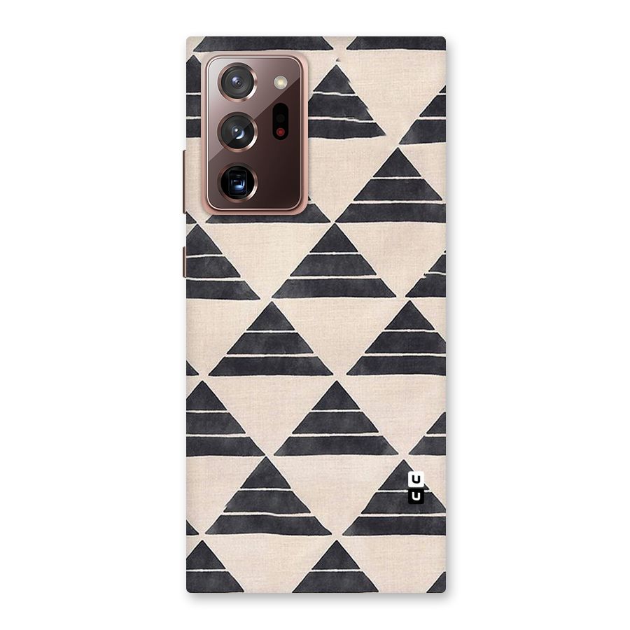 Black Slant Triangles Back Case for Galaxy Note 20 Ultra