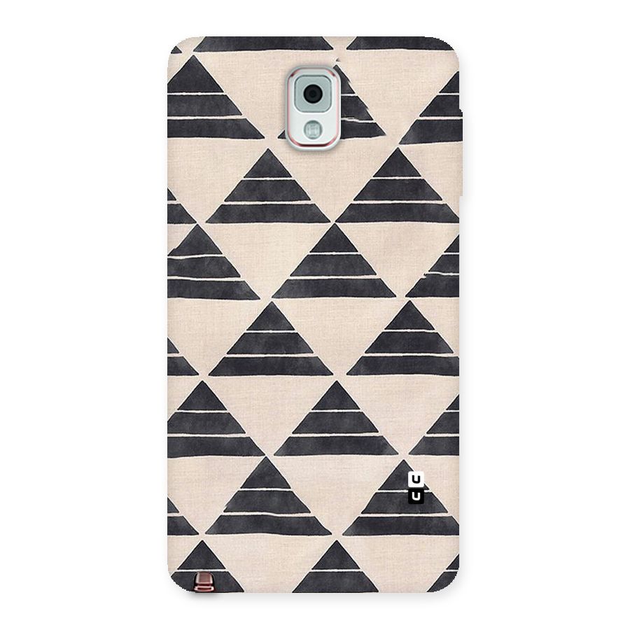 Black Slant Triangles Back Case for Galaxy Note 3