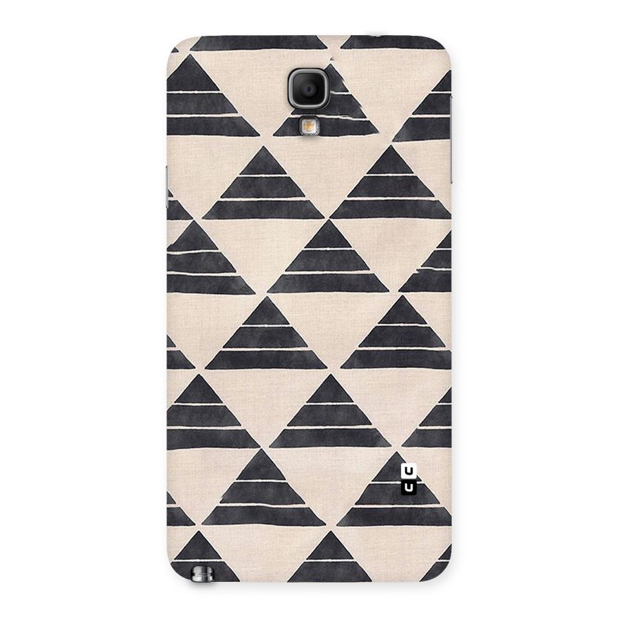 Black Slant Triangles Back Case for Galaxy Note 3 Neo