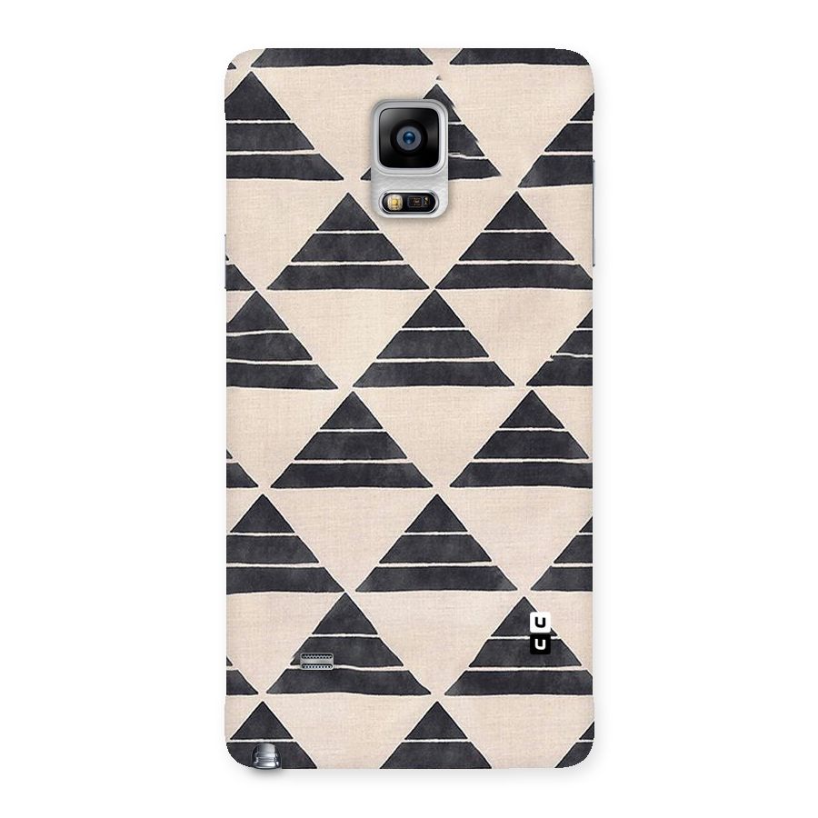 Black Slant Triangles Back Case for Galaxy Note 4