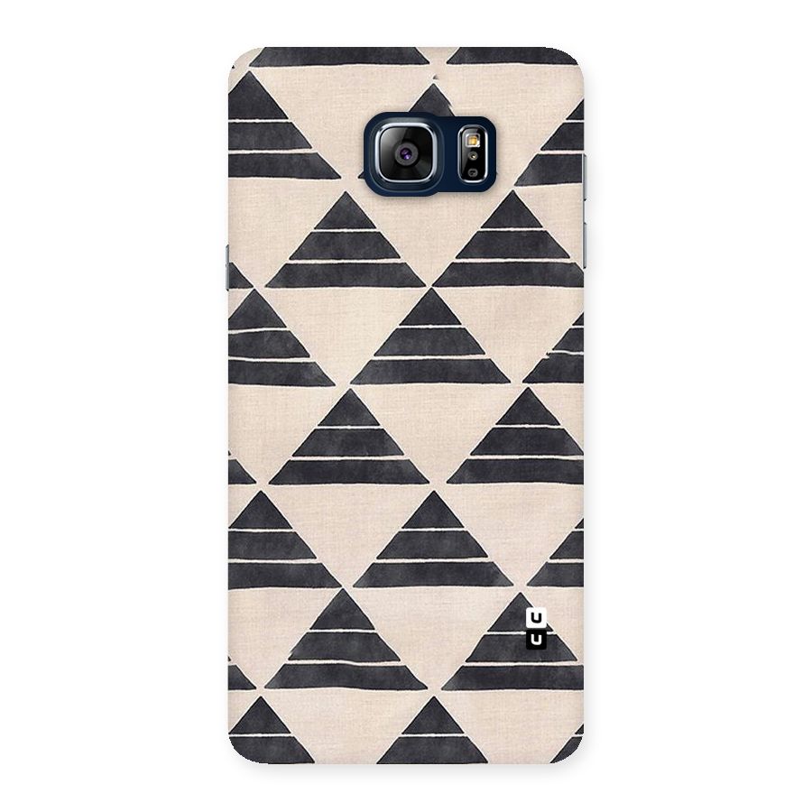 Black Slant Triangles Back Case for Galaxy Note 5